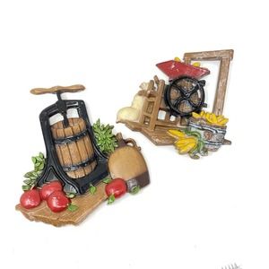 HomeCo USA 1978 Metal Apple Corn Mill Wall Decor